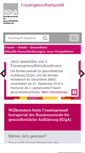 Mobile Screenshot of frauengesundheitsportal.de